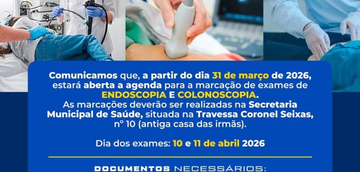 Aberta a agenda para marcação de exames de endoscopia e colonoscopia